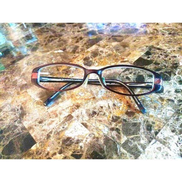 Burberry Eyeglass Frames B8465 Brown Plastic Full Rim Rectangular 50[]16-135 - Picture 3 of 7